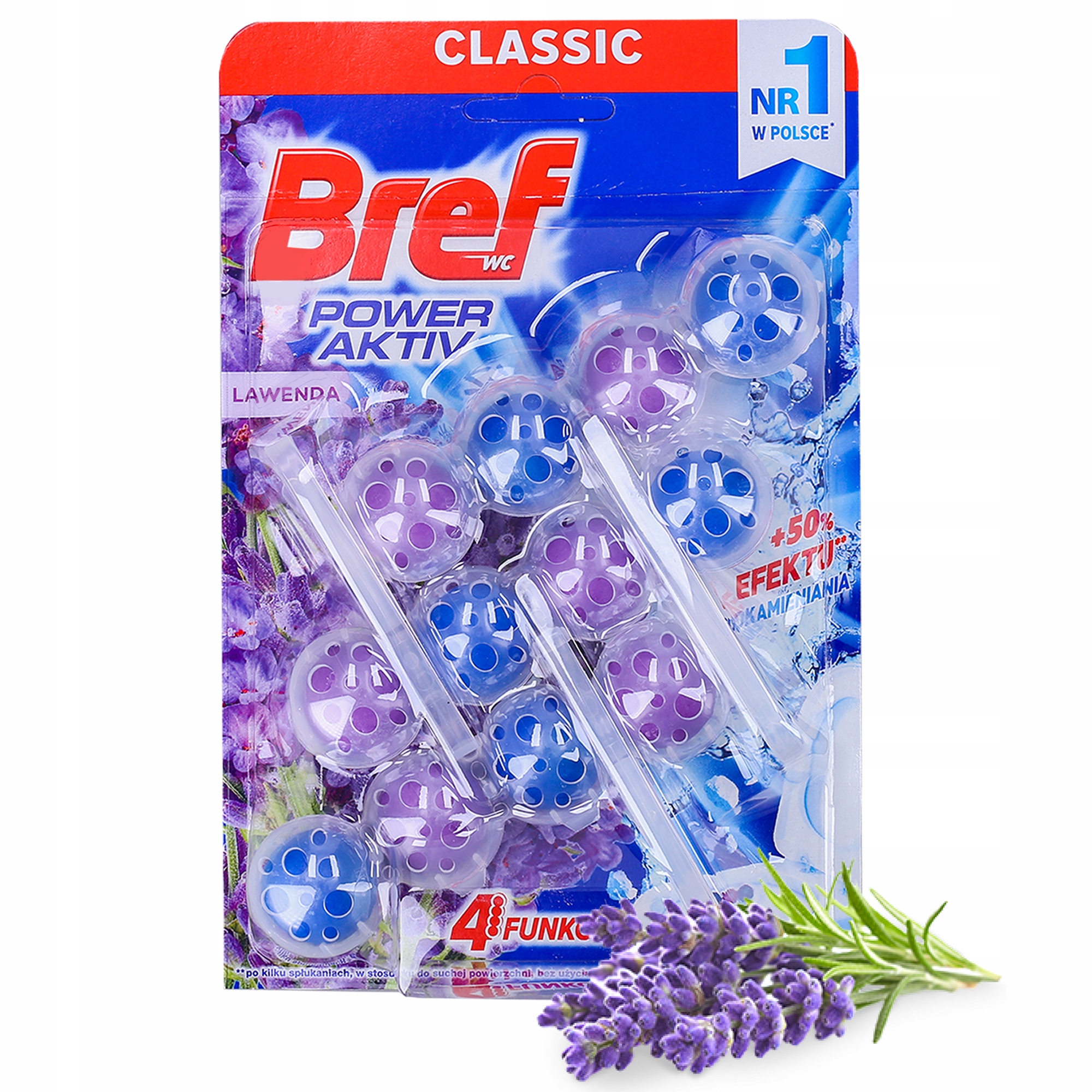 

Bref Wc Power Aktiv zawieszka do wc lawenda 3x50 g