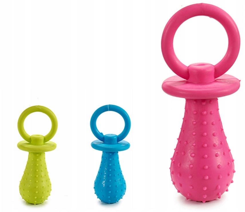 

Gryzak zabawka dla psa smoczek 14 cm dzwonek