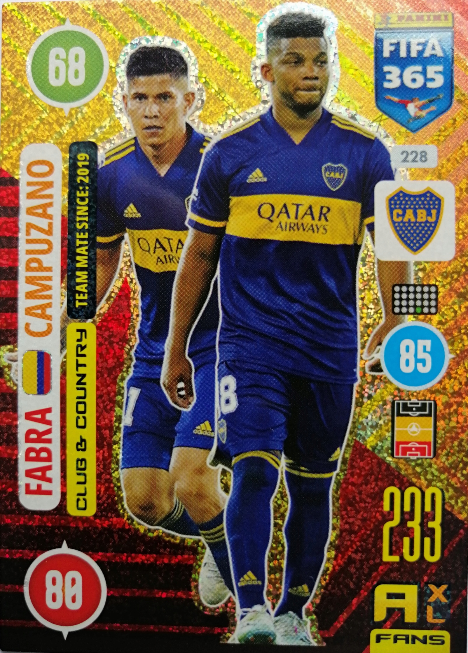 FIFA 365 2021 FANS CLUB COUNTRY 228 BOCA JUNIORS
