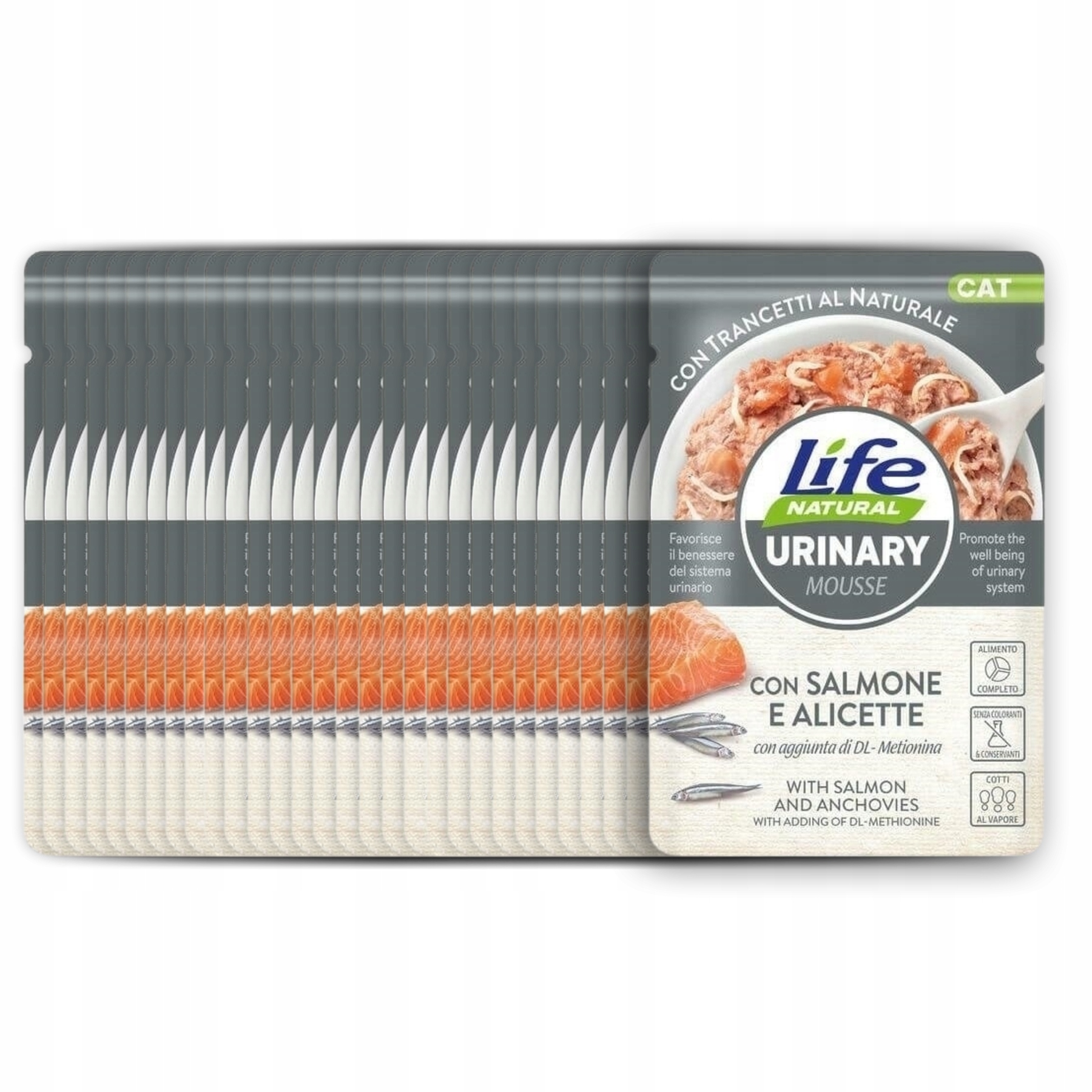 Life Cat Urinary Pěna kapsička Set 30x70g Losos Sardela