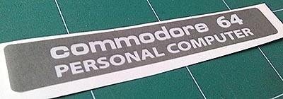 Badge sticker znaczek Commodore 64G