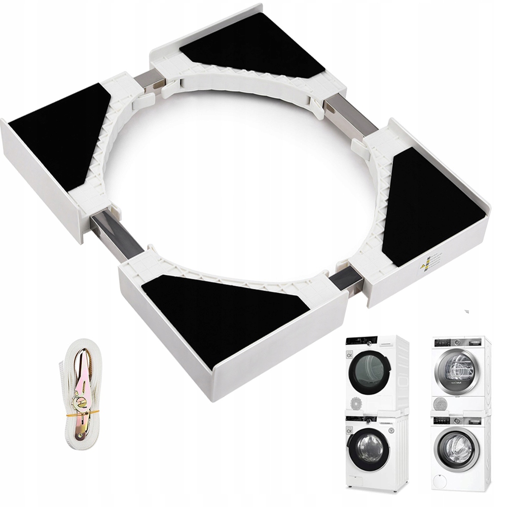 Profesjonalny Łącznik Pralki Suszarki Regulowany 46CM-66CM Z 8 Mat