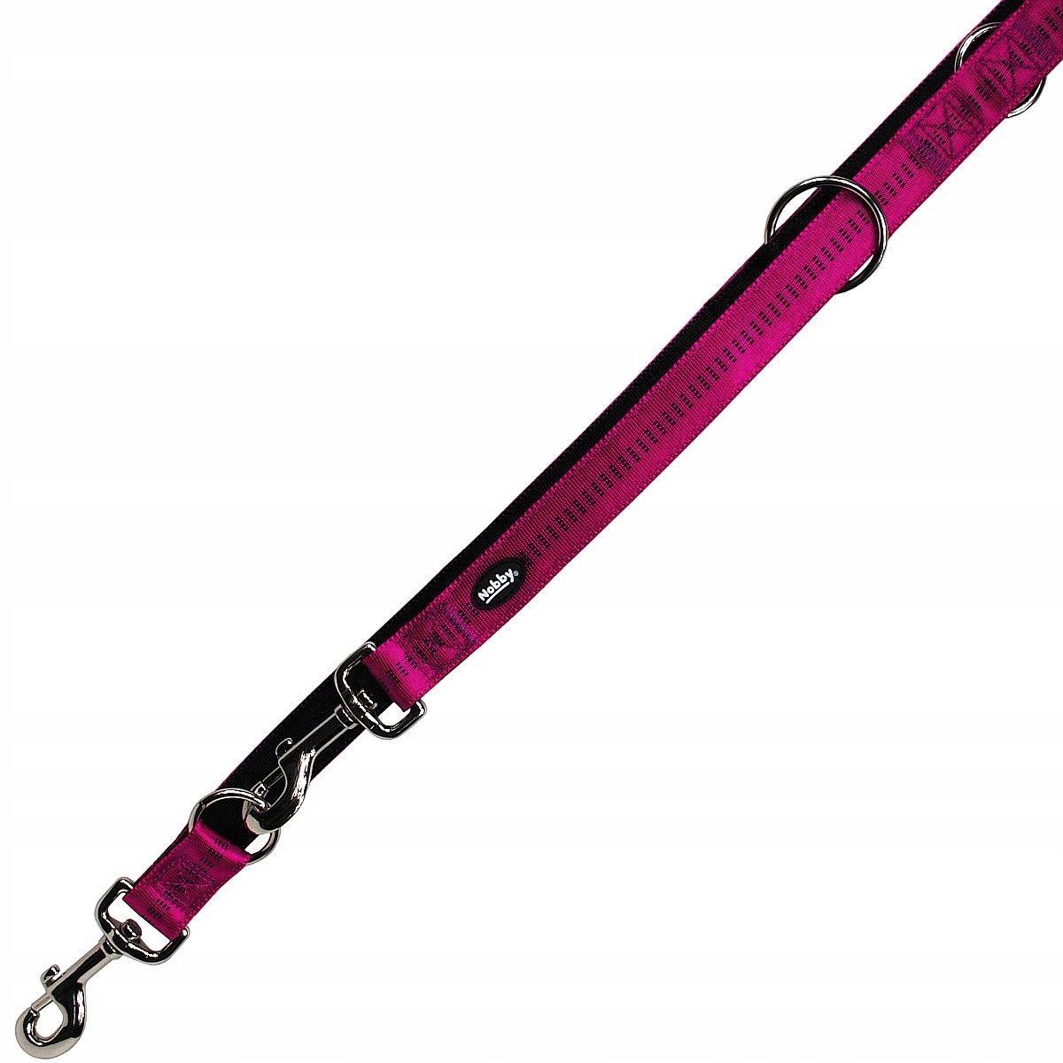 Smycz dla psa Nobby Soft Grup L-XL 25mm 2,00m fuksja
