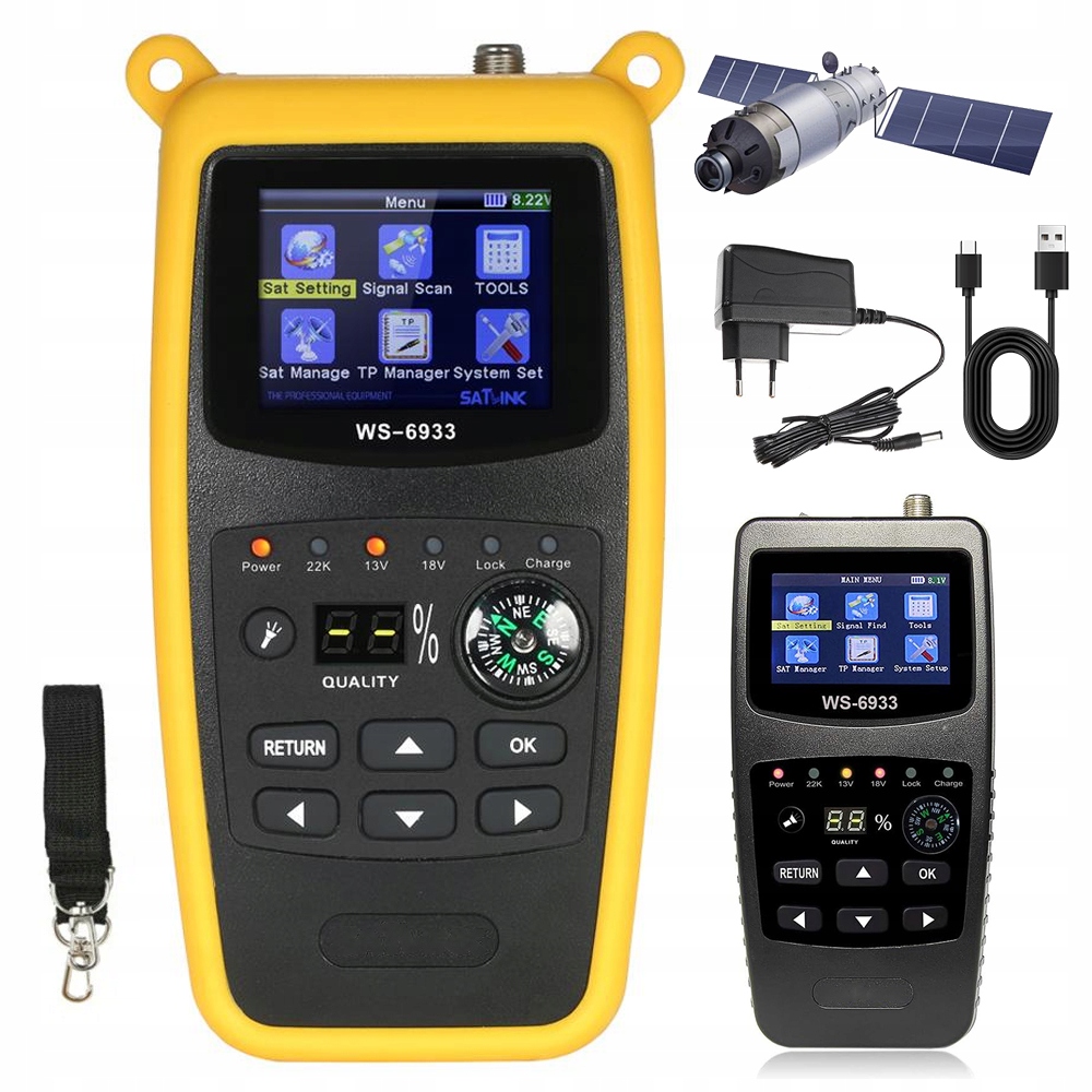 Miernik FindSAT VF-6800 PRO Combo DVB-S/S2/T/T2/C2 z akumulatorem
