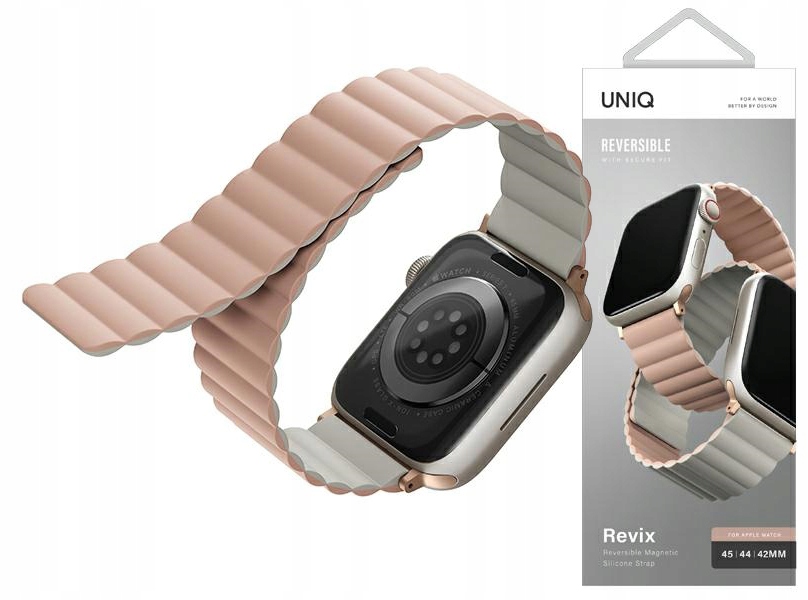 Uniq magnetický řemínek pro Apple Watch 4/5/6/7/8/9/10/11/SE/Ultra 44/45/46/49 mm