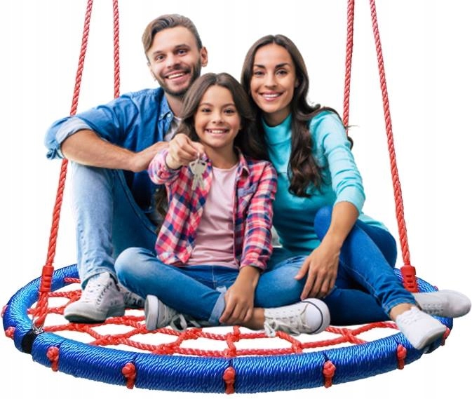 HUŚTAWKA BOCIANIE GNIAZDO 120cm do 150kg MOCNA N z grubych lin