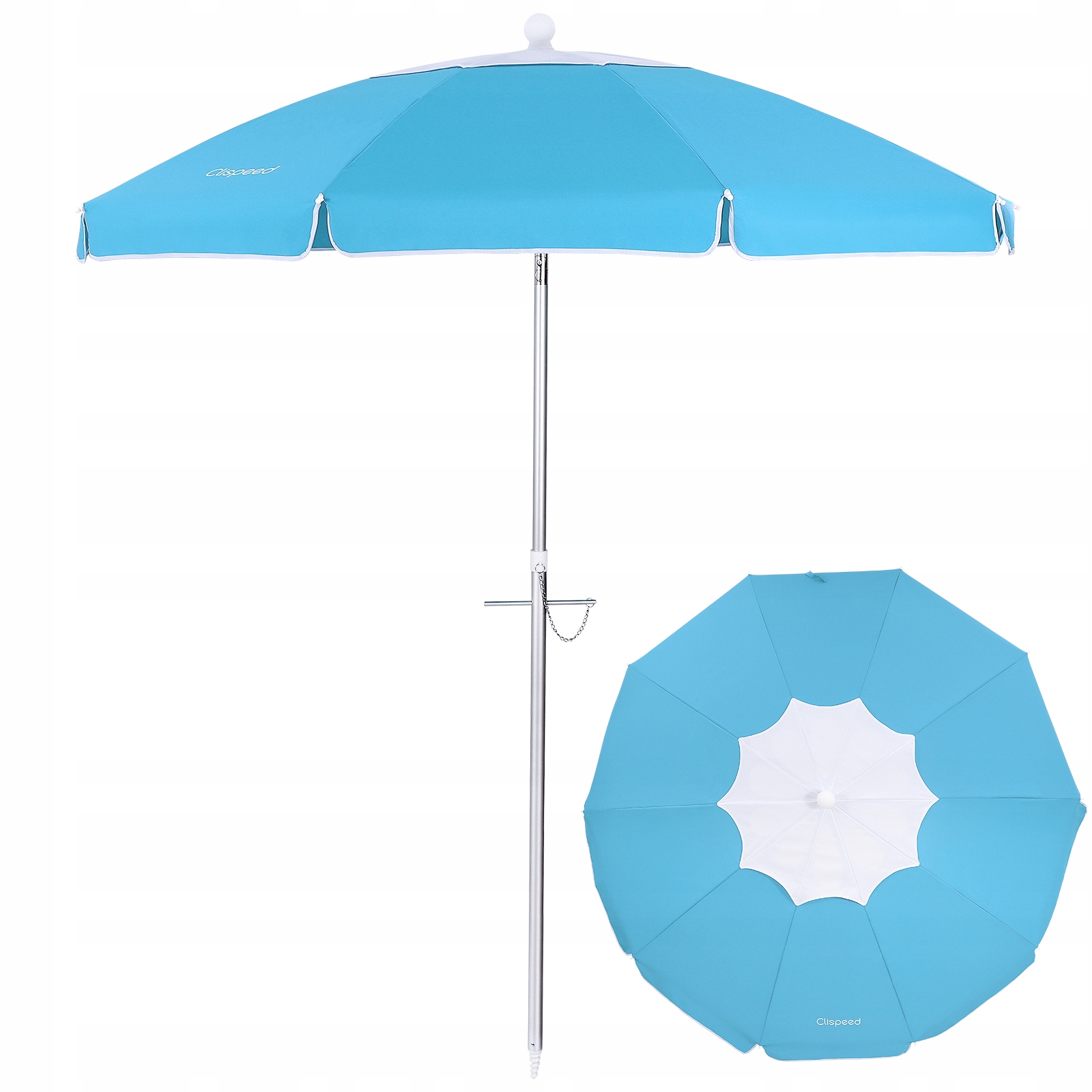 PARASOL PLAŻOWY DUŻY SKŁADANY SOLIDNY PARASOL OGRODOWY+TORBA NA PARASOLKĘ Kod producenta 9669318