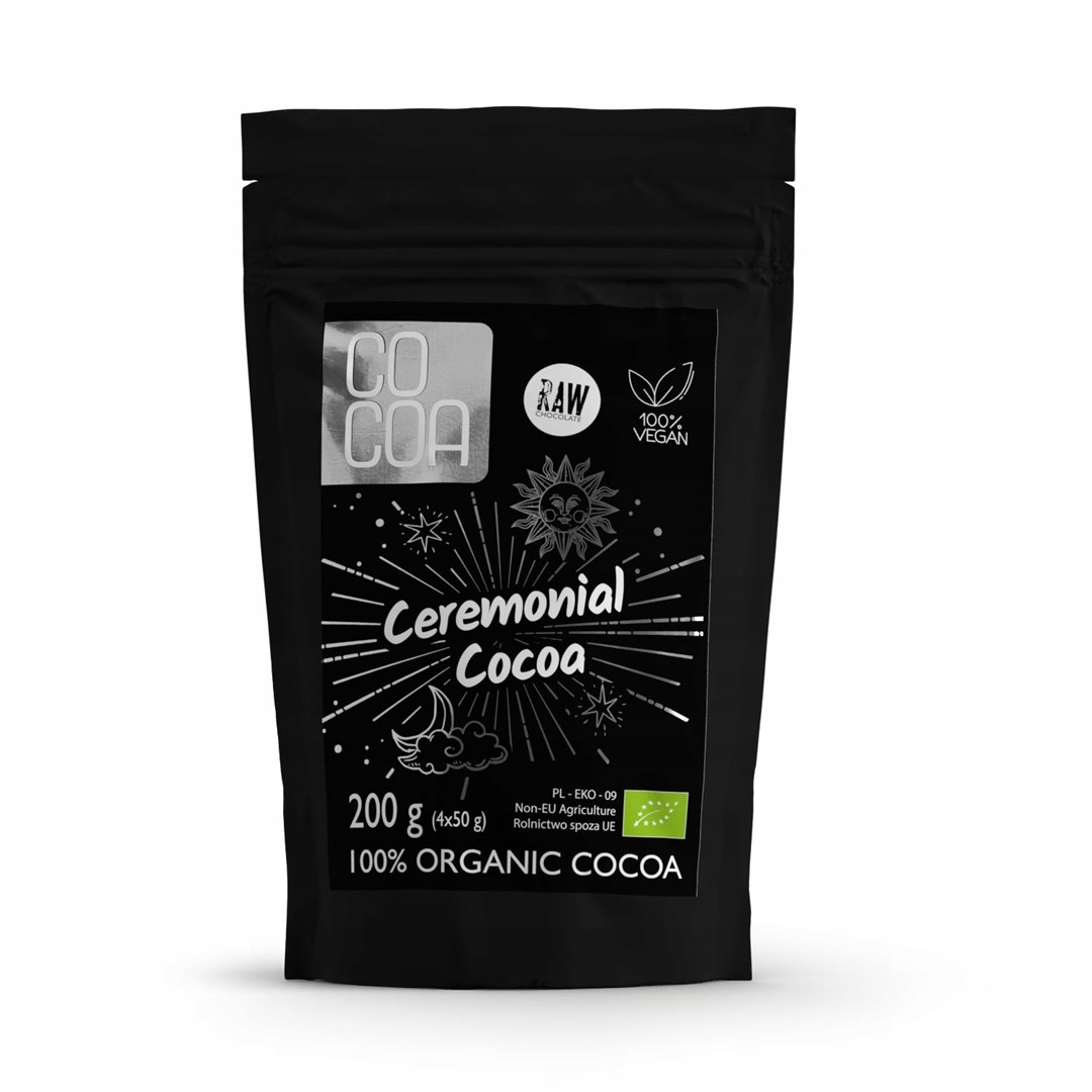 Levně Cocoa kakao ceremoniální bio (tabulky 4 x 50 g) 200 g