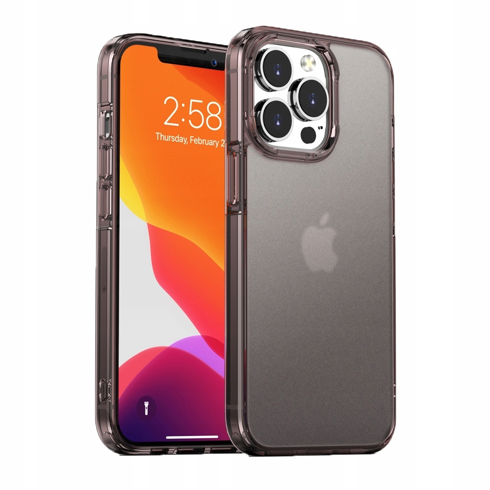 

Etui Case Czarne Hard Silikon do iPhone 13 Pro