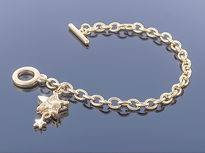 

Złota bransoletka Charms