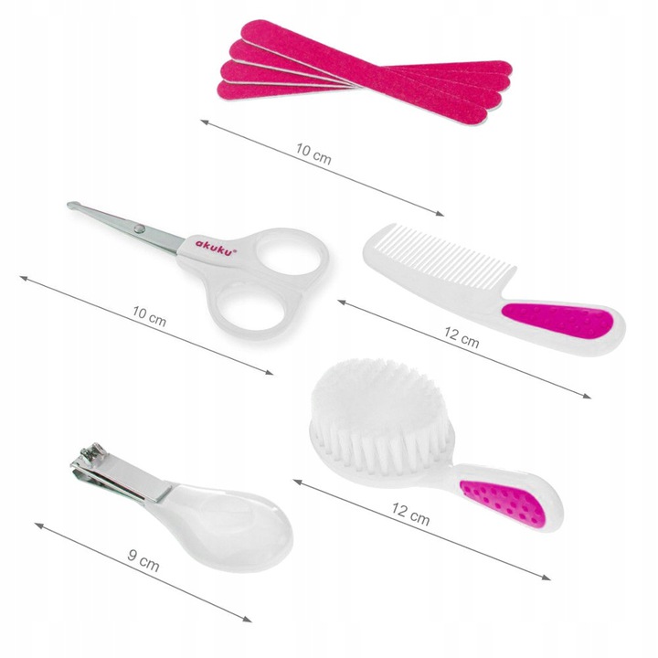 Duży zestaw manicure dla dziecka 9 elementów +etui Kod producenta A0458