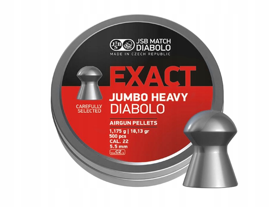 Śrut diabolo Jsb Exact Jumbo Heavy 5,52 mm 500 szt.