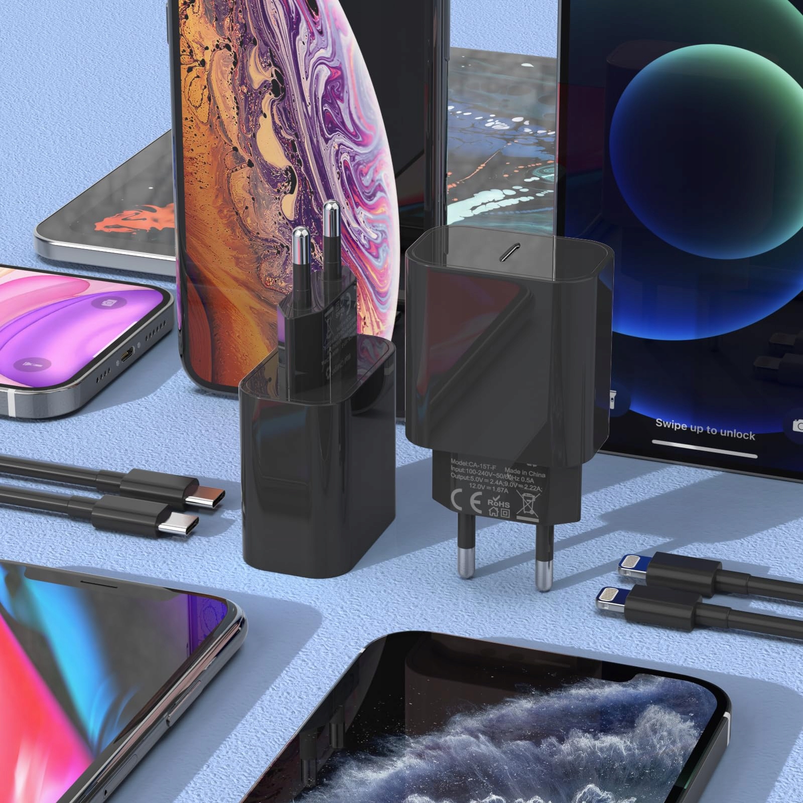 ZNBTCY Zestaw Szybkiego Ładowania iPhone Kabel 2M Adapter 25W USB C — miniatura 7