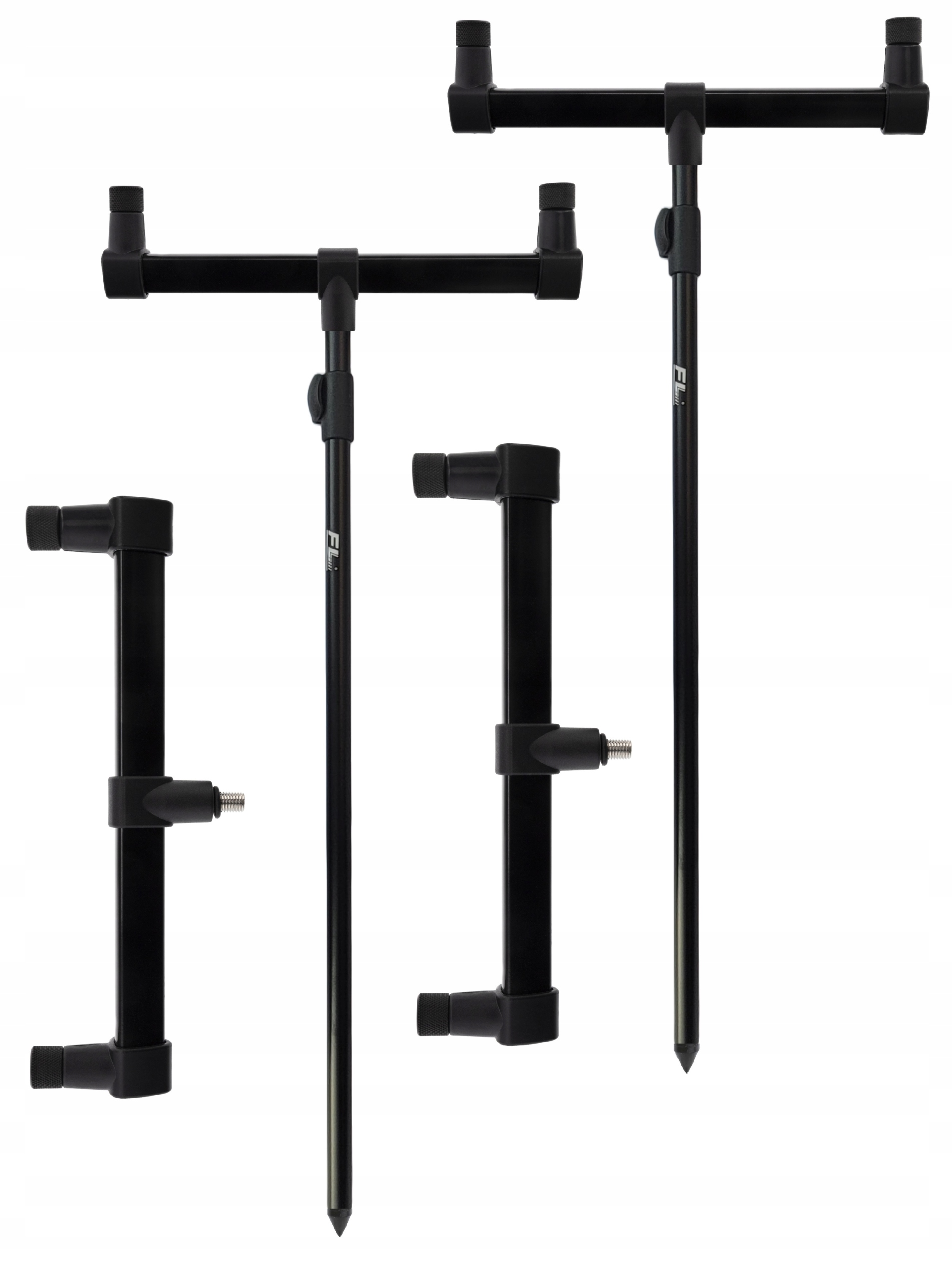 Zestaw stojaków 2x podpórka na 2 wędki 2x Buzz Bar Stanowisko