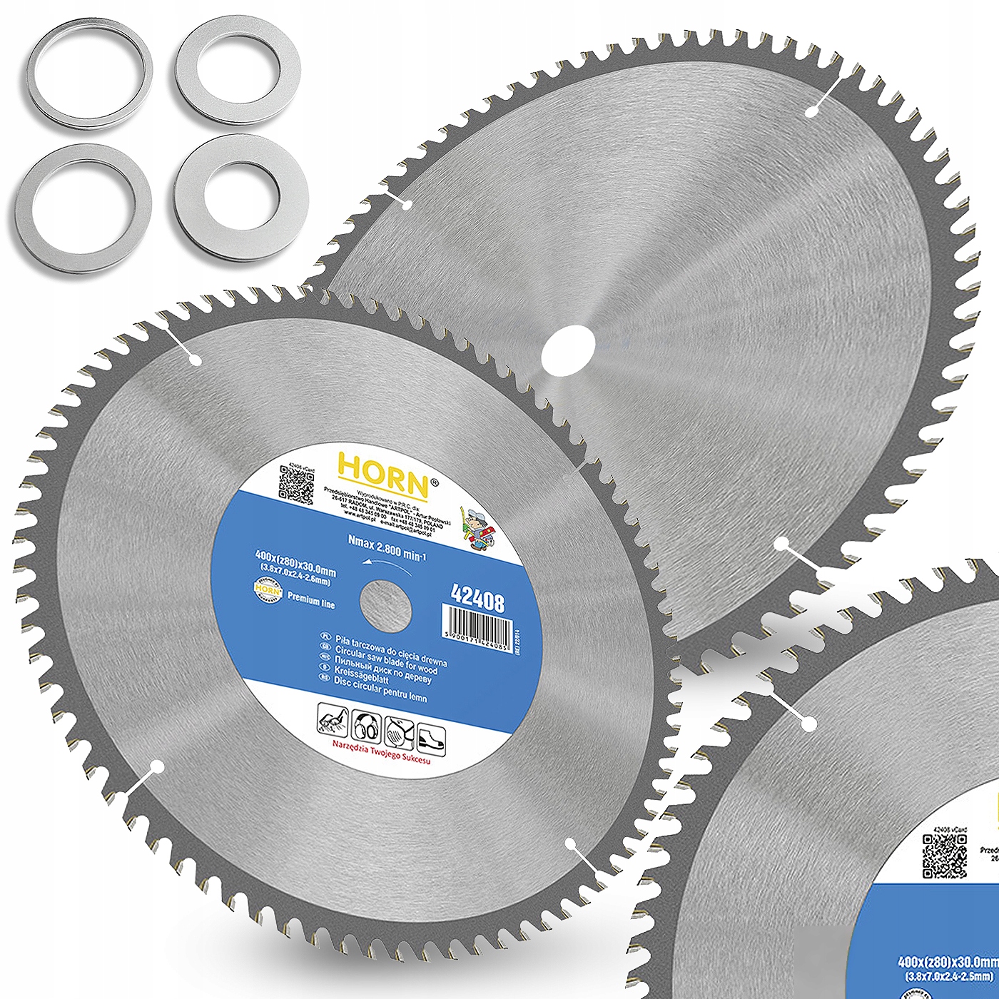 Tarcza Do Drewna 400 x 30mm 80 Zębów Piła Tarczowa Krajzegi Cięcia Drzewa
