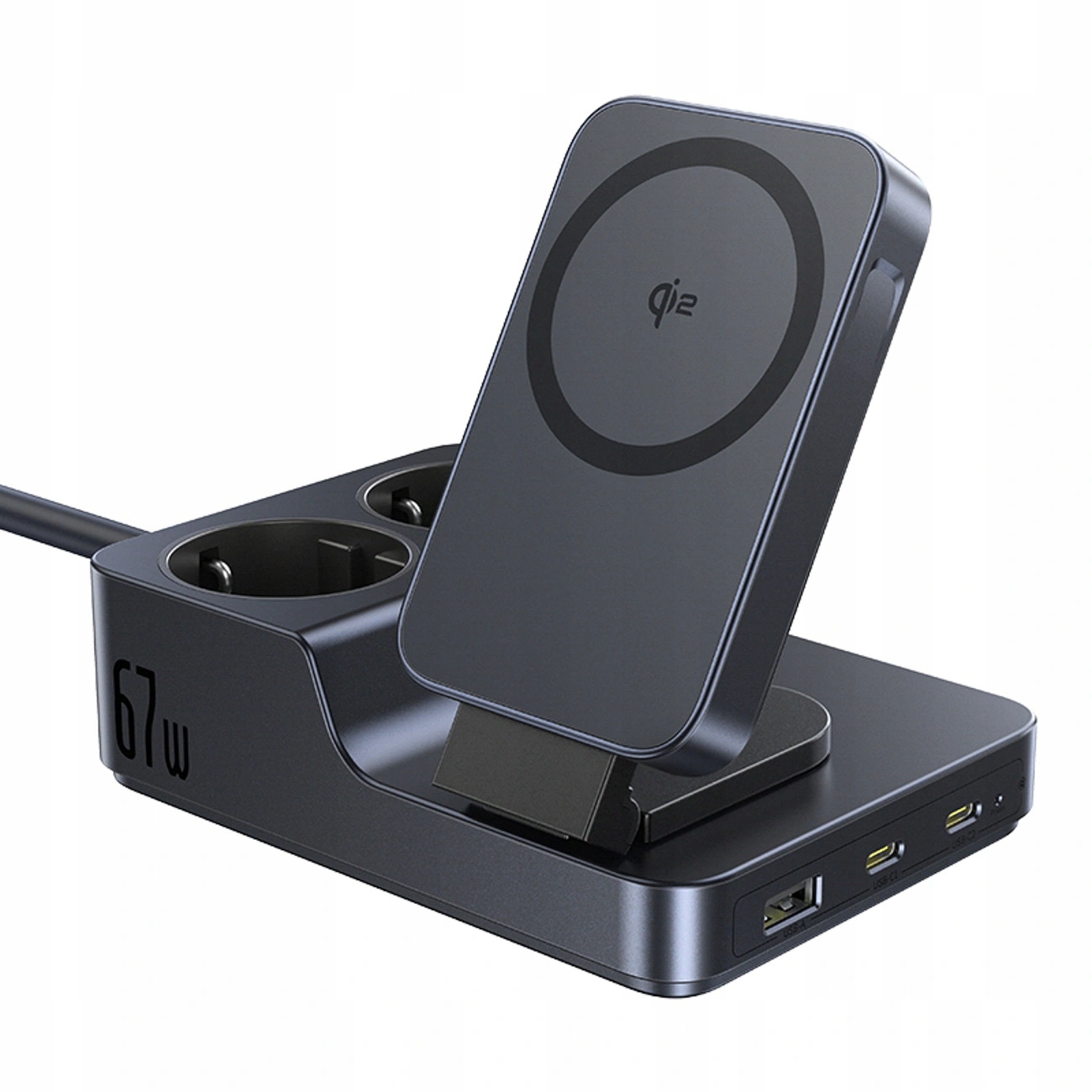 Bezdrátová nabíjecí stanice Baseus Nomos ND11 67W 6v1 se dvěma zásuvkami A