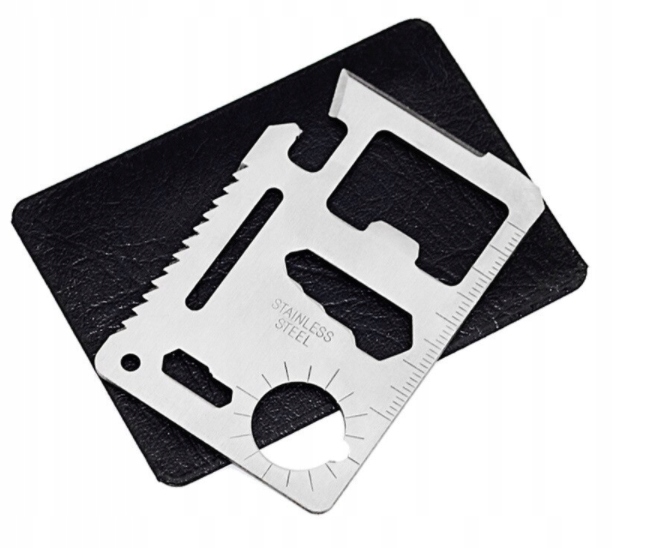 KARTA PRZEŻYCIA PRZETRWANIA SURVIVAL CARD NÓŻ 11w1