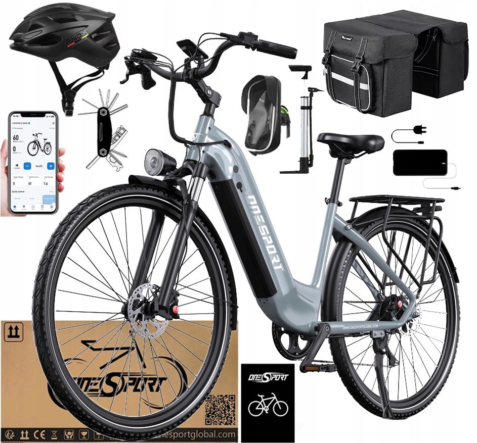 Onesport OT05 Pro Elektrokolo Město 22.5Ah 140km 27,5" +2 Dárek Pl