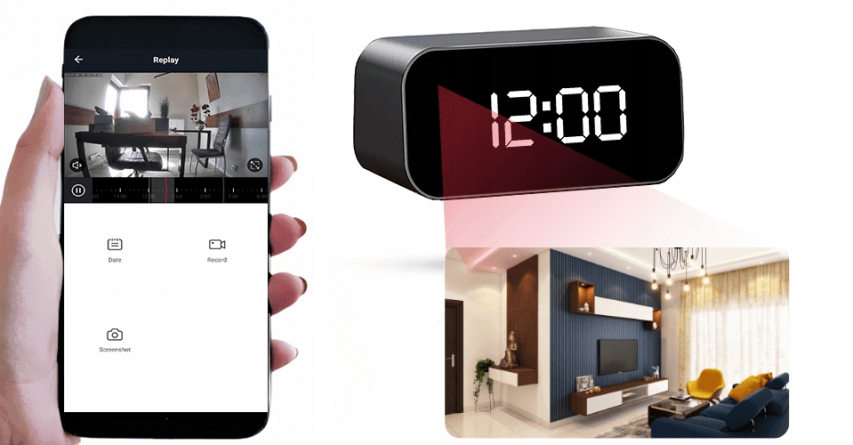 Špionážní kamera Ruffberg TC100 4K Uhd ukrytá v hodinkách Wi-Fi