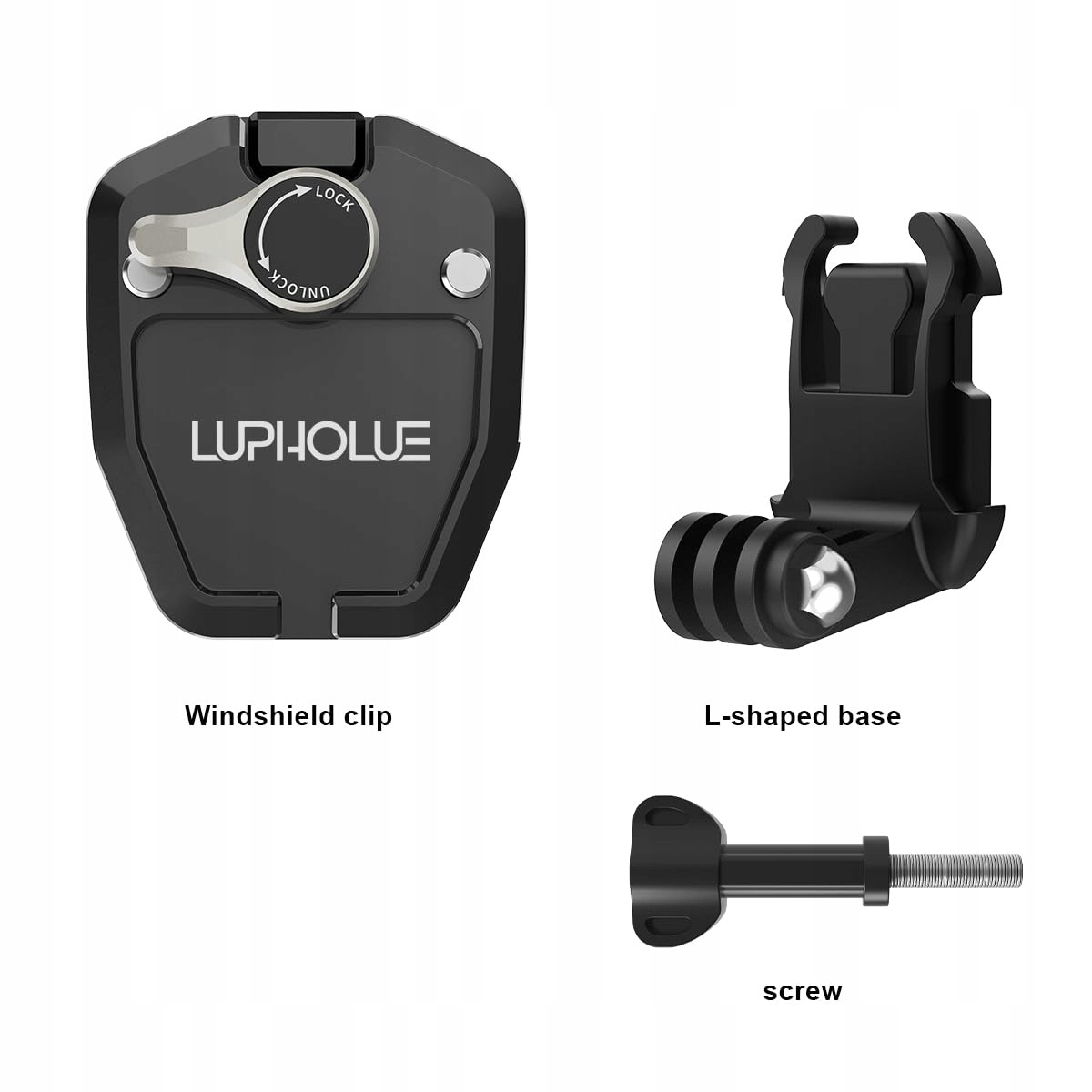 Uchwyt Clip Na Szybe Motocyklowa Do GoPro Insta360 DJI Smartfona LUPHOLUE — miniatura 7