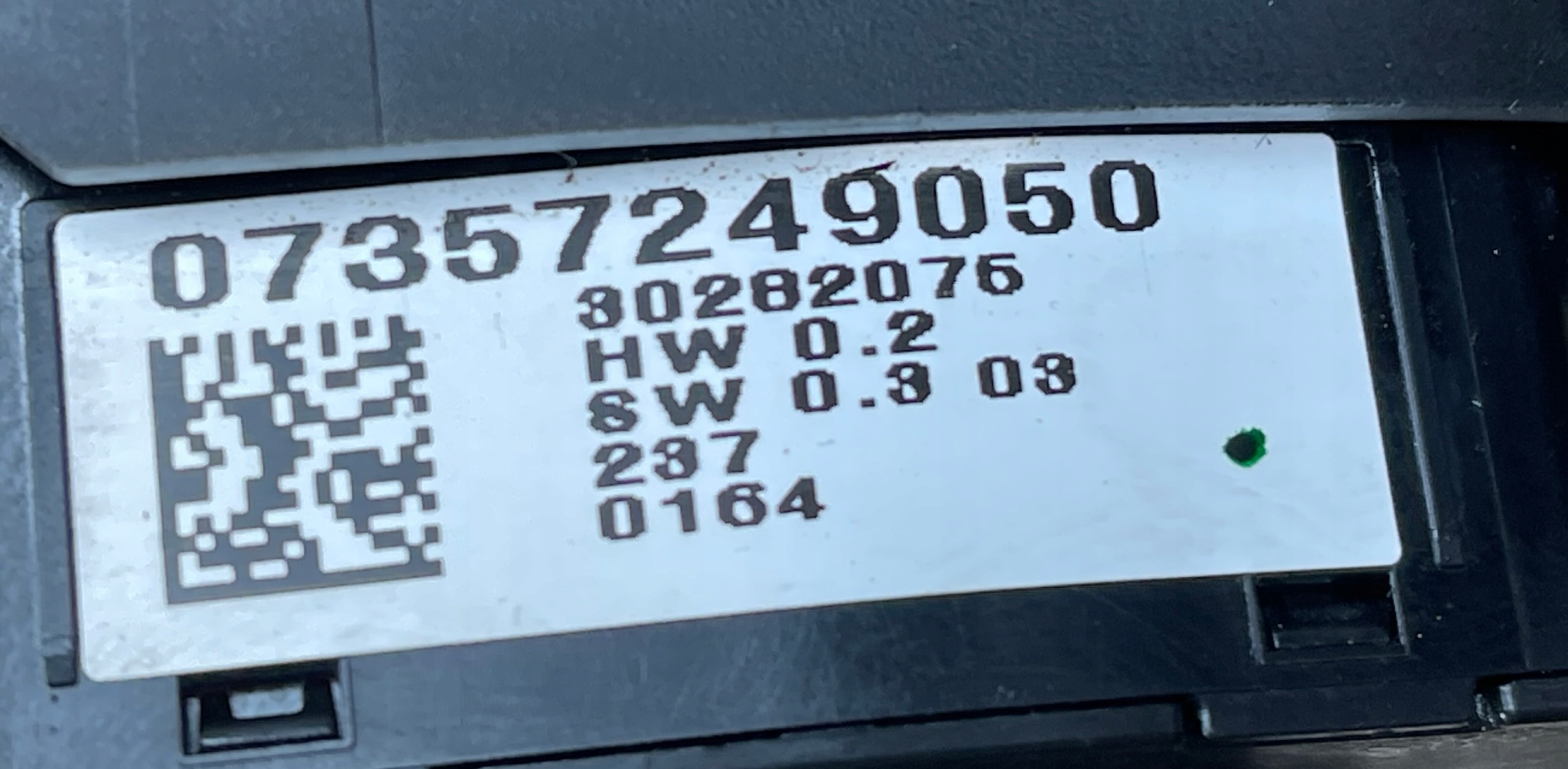 FIAT 500E II 2020 - PANEL button brakes POSTOJOWEGO E-MODE 07357249050