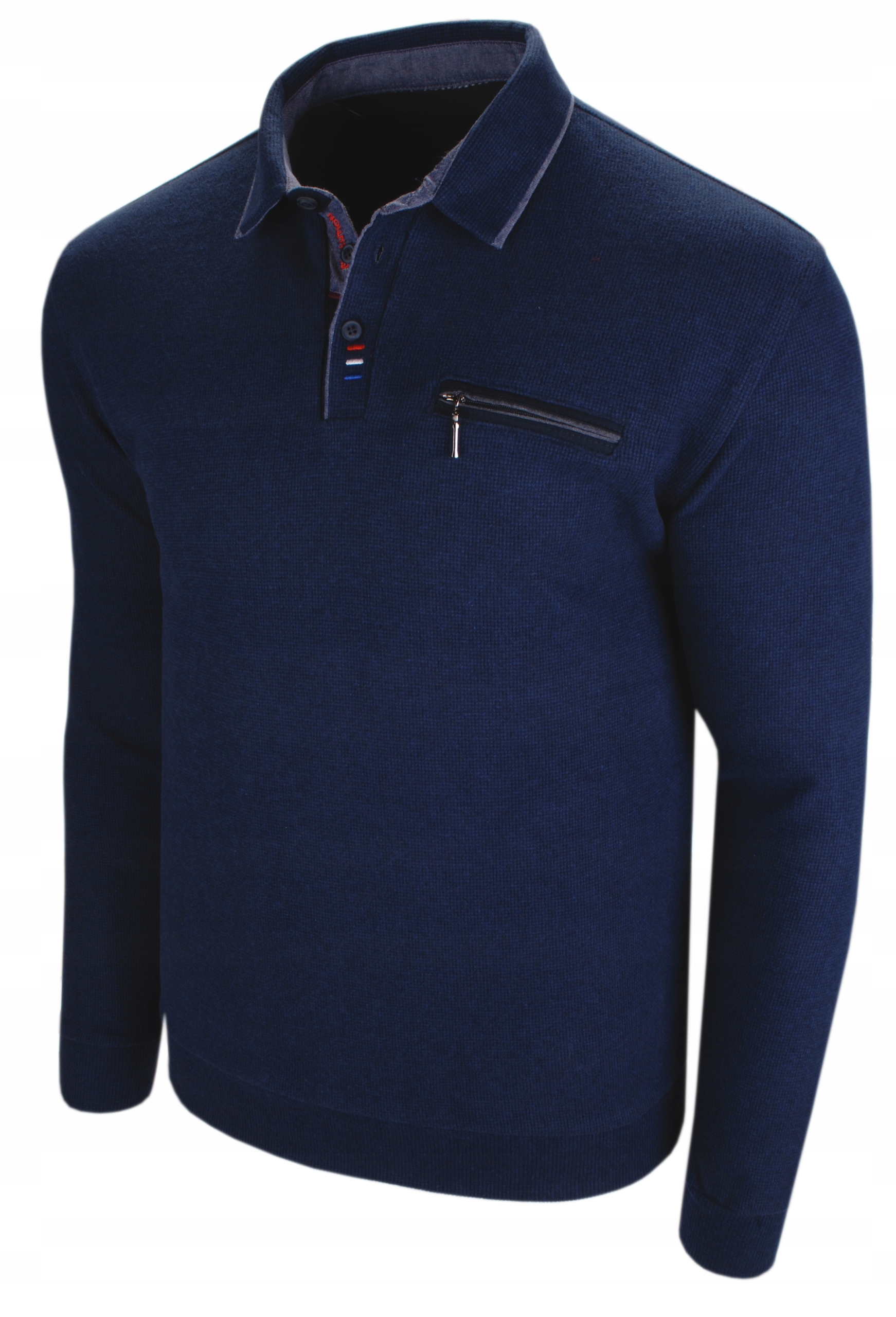 

M-męski Sweter Bluza Polo Z Kołnierzykiem DY2/01