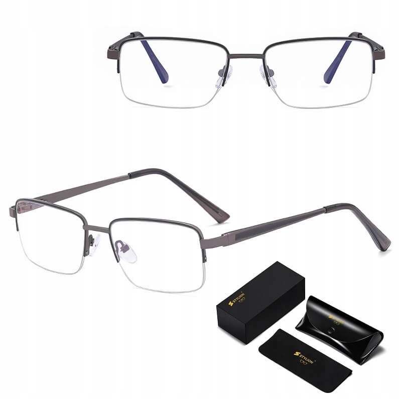 Pánské brýle Bez Dioptrií Blue Light pro počítač Obroučky na Vlasci Příslušenství