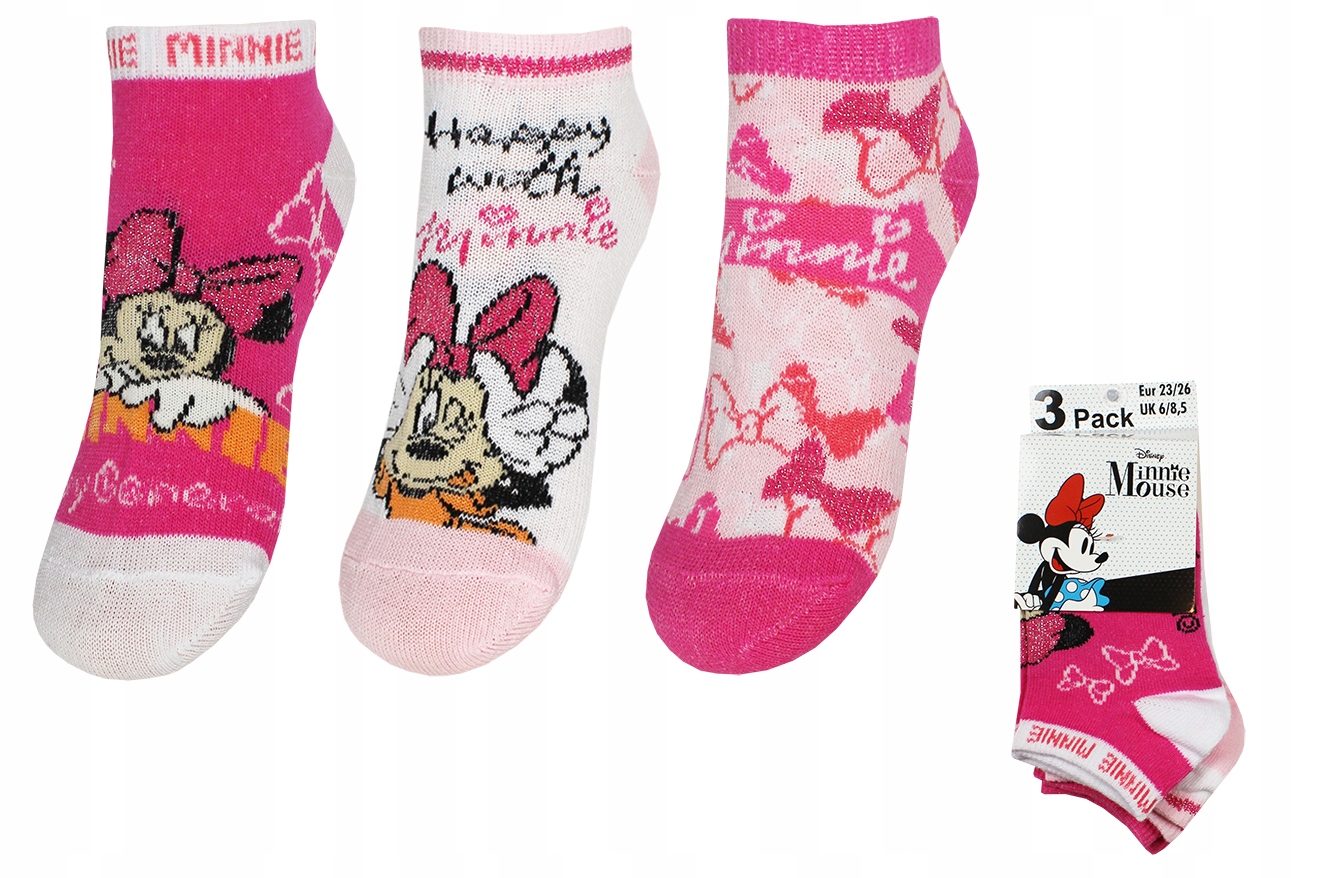 

Myszka Minnie Stopki Dziewczęce Disney 3-PAK 31/34