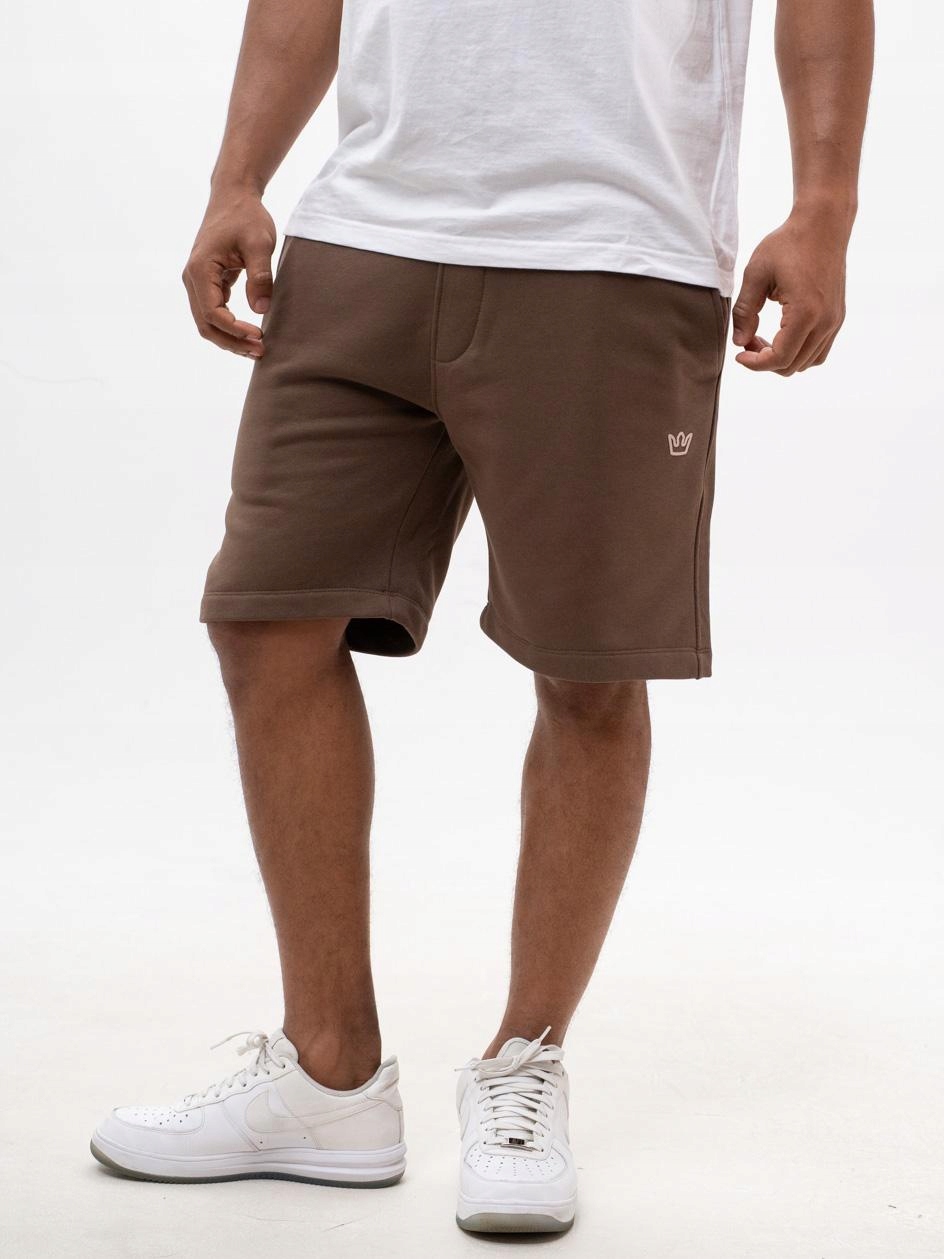 Kraťasy Jigga Wear Dresové Simple Crown Brown vel.