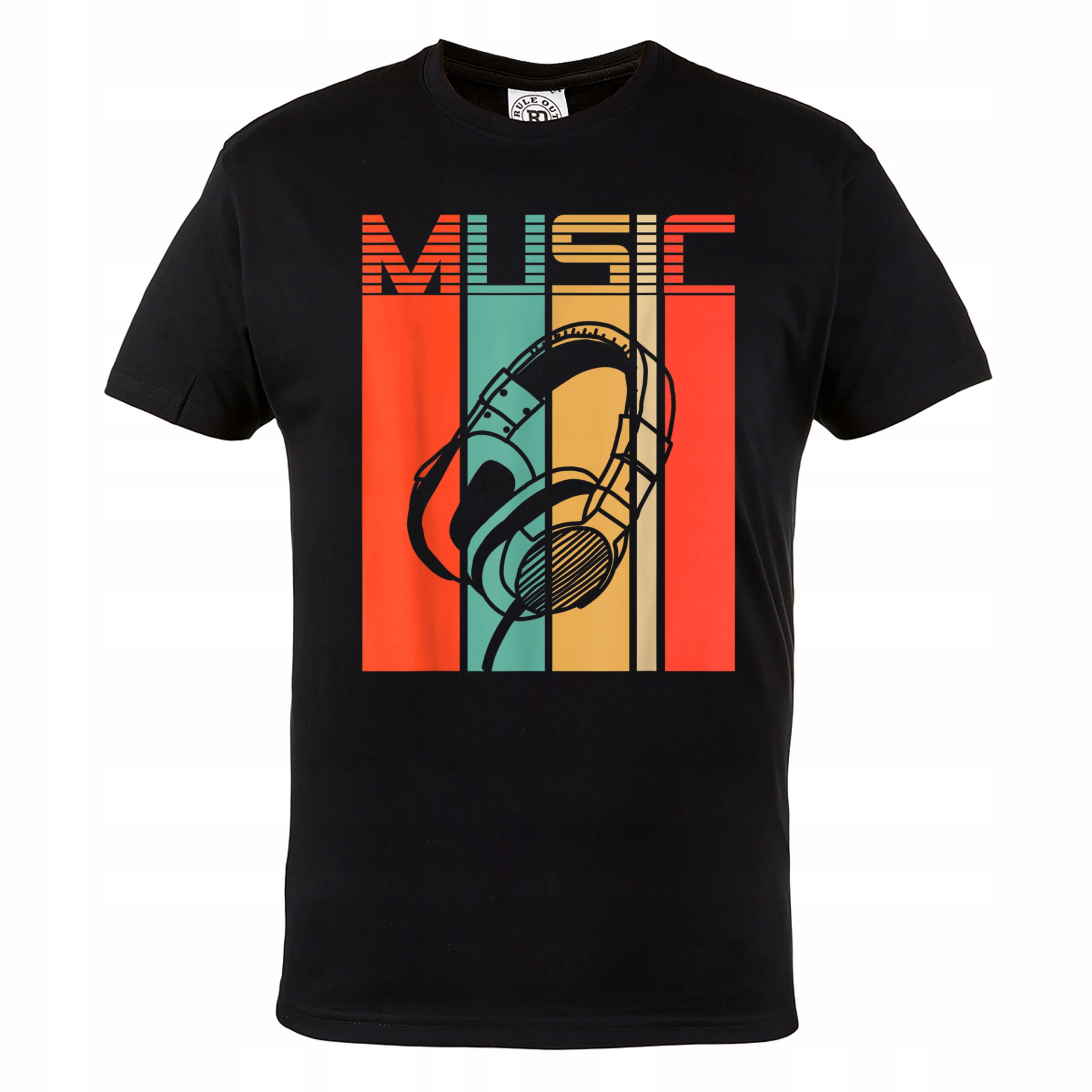

Koszulka Muzyczna Retro Vintage Słuchawki Music