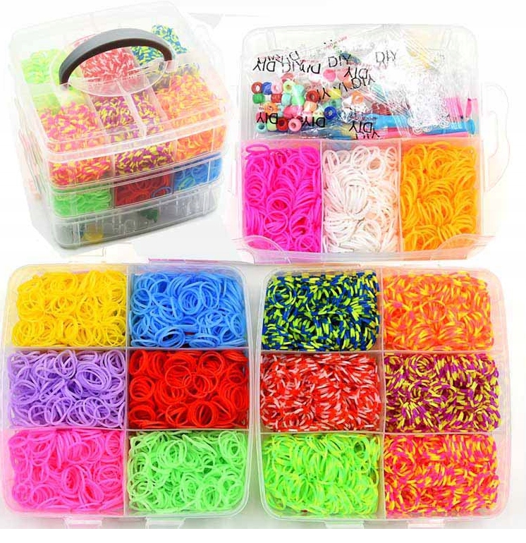 

Gumki Do Robienia Bransoletek Zestaw 4500 szt