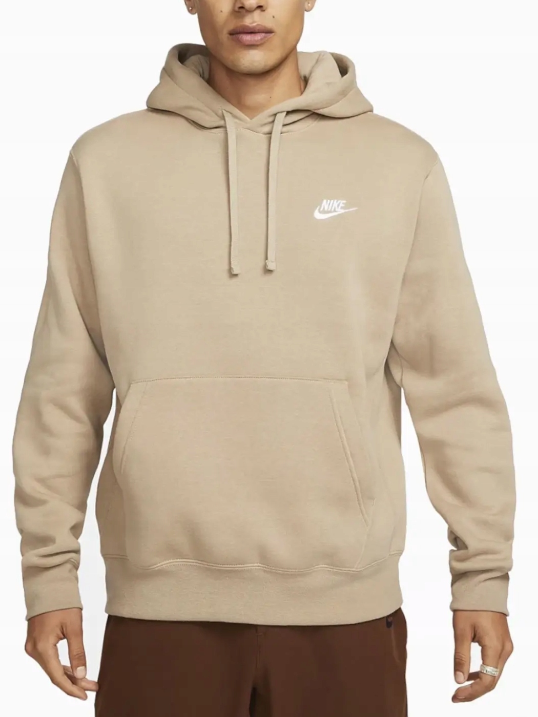 pánská mikina Nike Sportswear s kapucí BV2654-247 klokanka béžová S