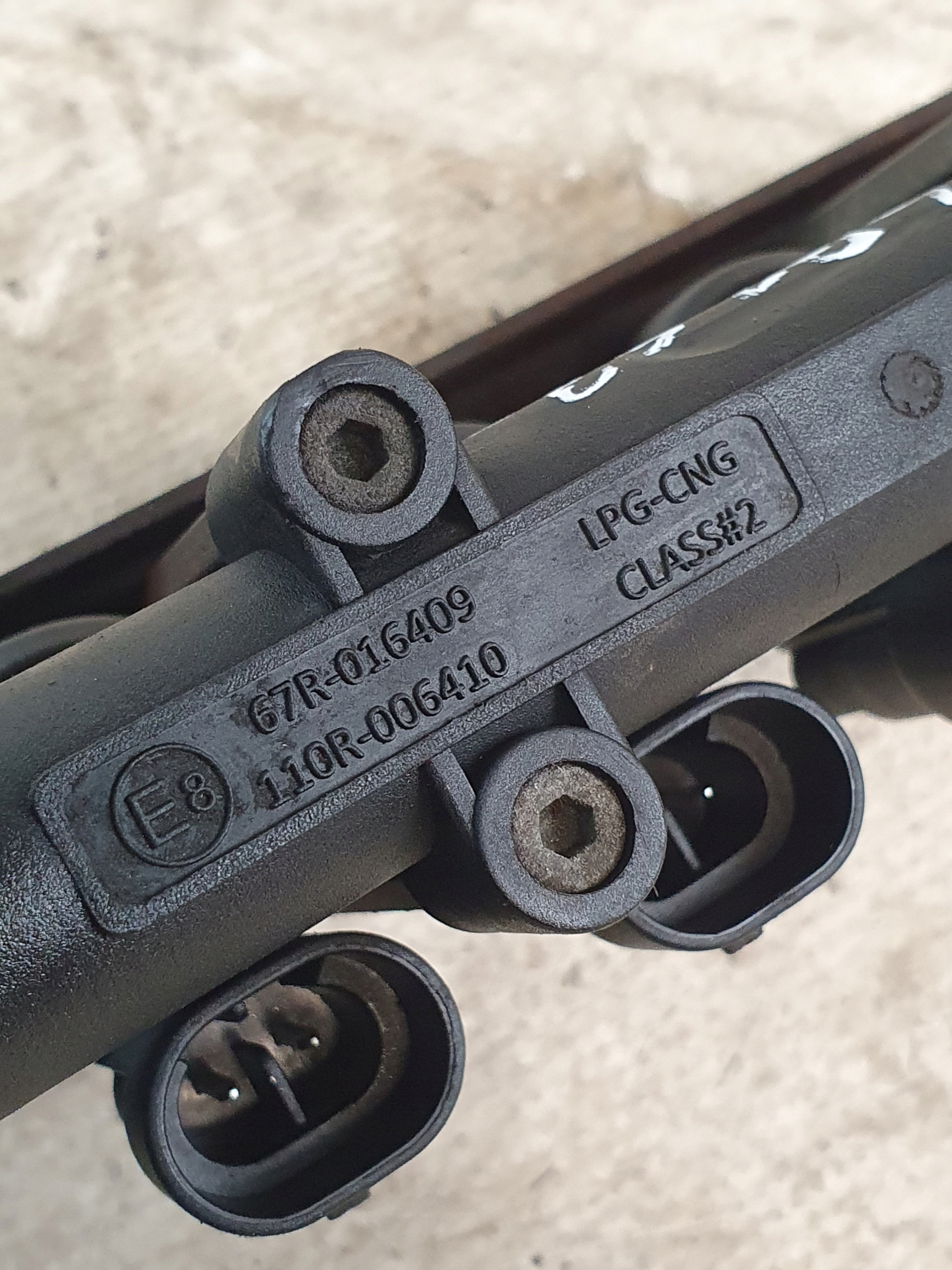 injection ramp gas LPG BARRACUDA BD124P 67R016409