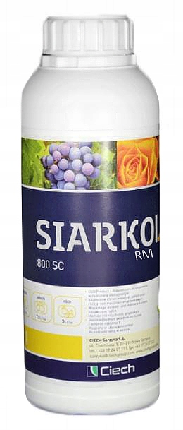 

Siarkol 800SC 1L Na Mączniak Jabłoni Winorośli Róż