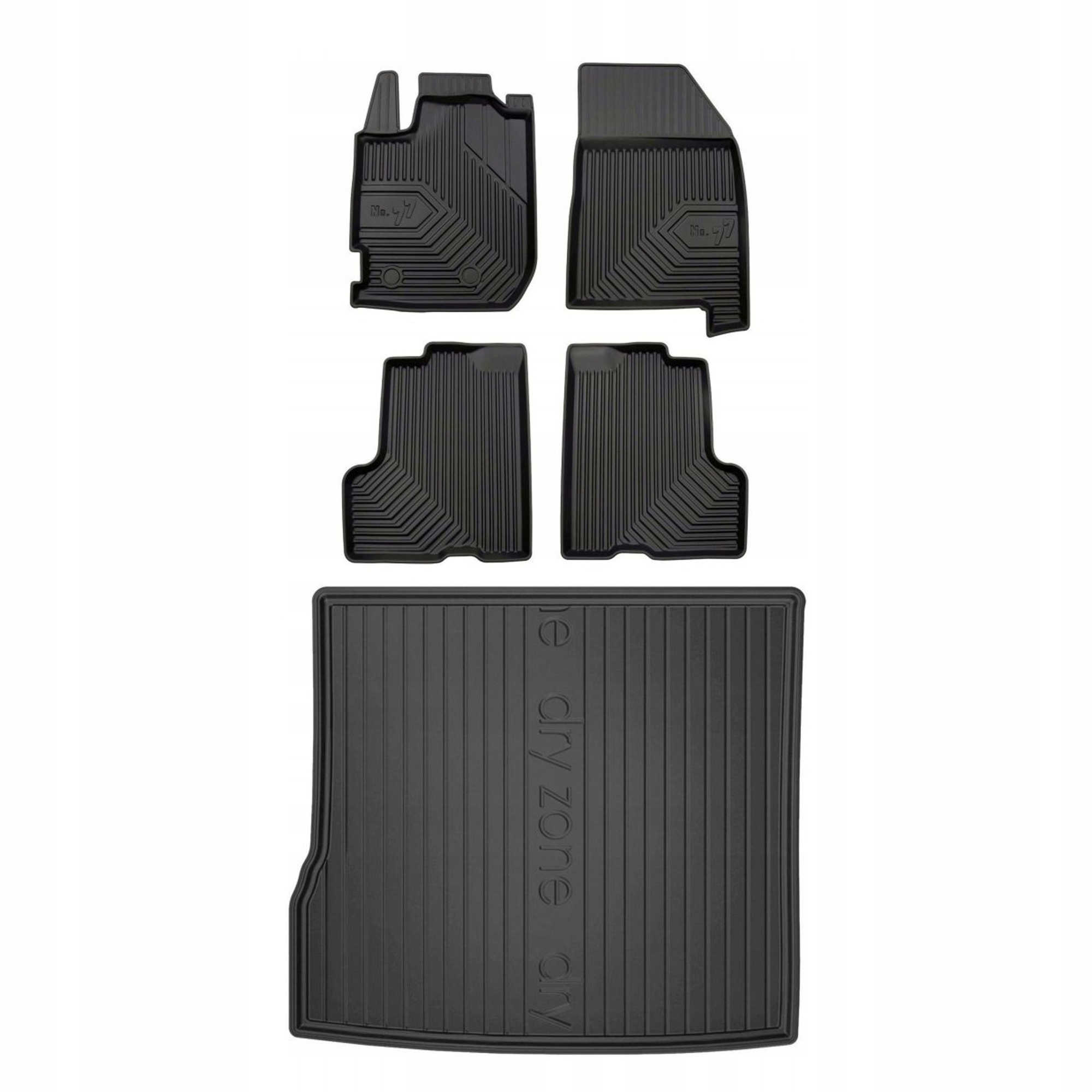 Gumová sada kobercov a rohoží Dacia Duster II 2017-2021 pred faceliftom, 4