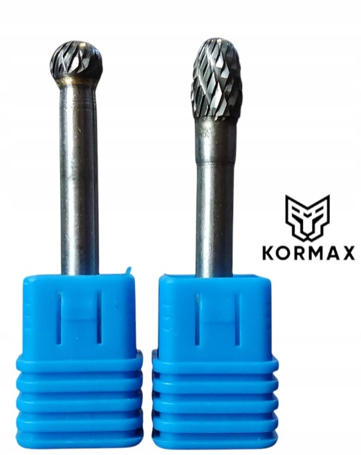 Rychlootáčkový frézovací rotační pilník 8 mm na kov s karbidem Set 2ks