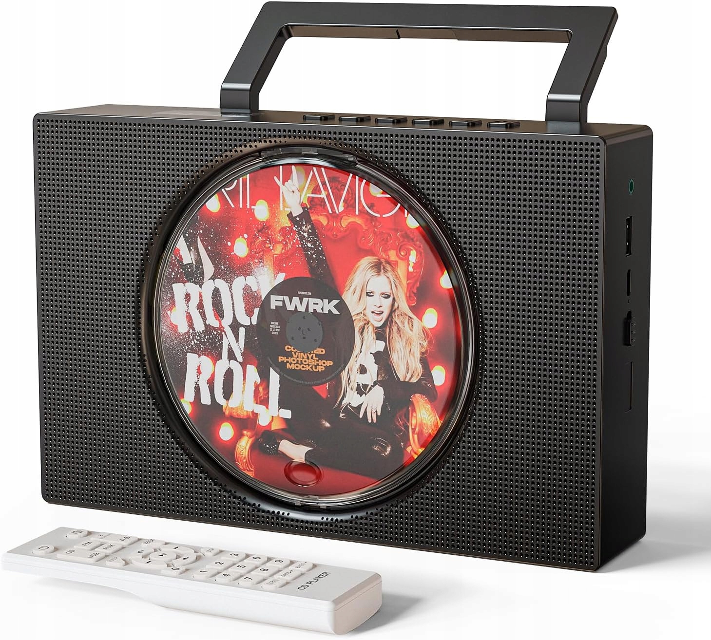 CD Přehrávač Přenosný Reproduktor Boombox Bluetooth Caronsort Rádio