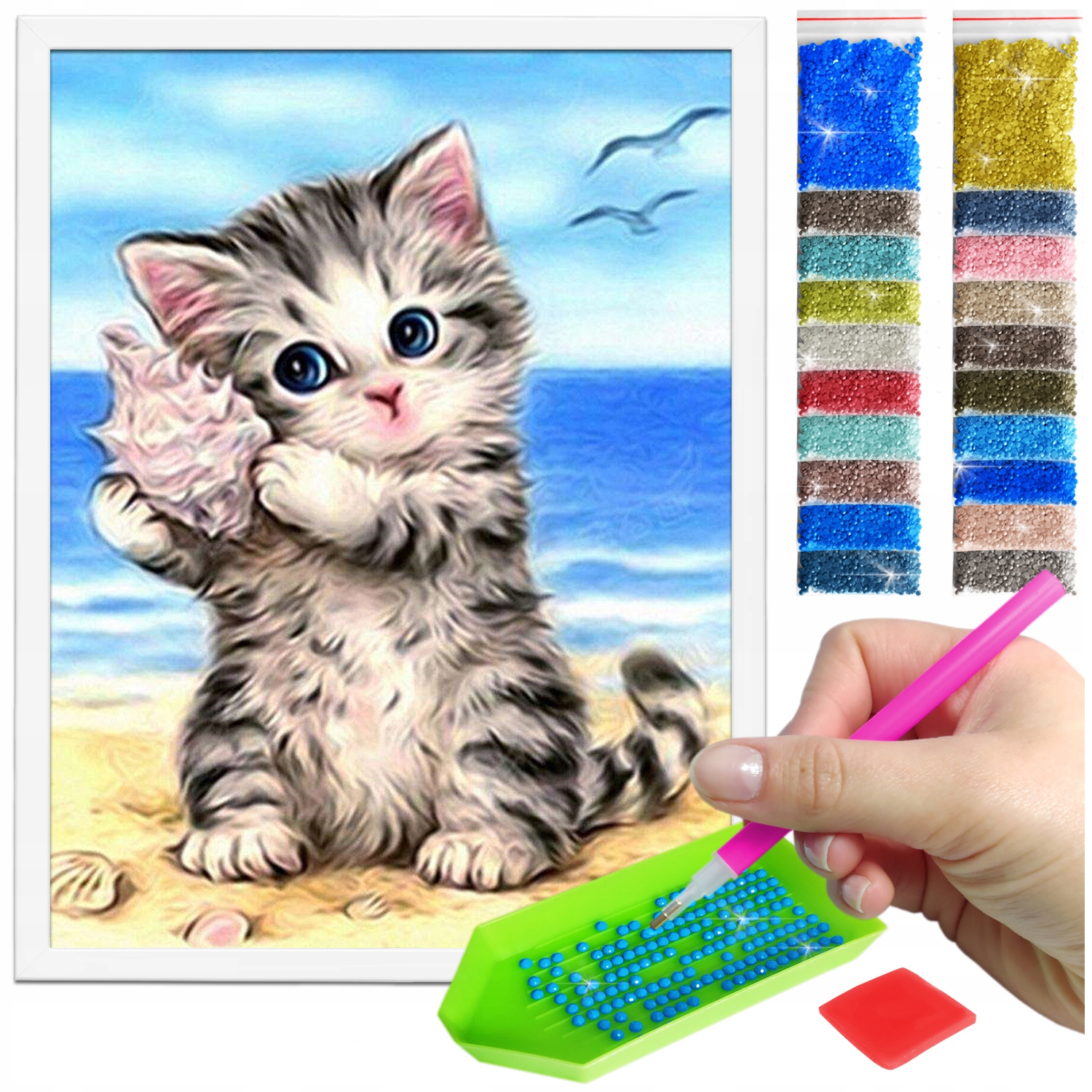 Haft Diamentowy Obraz Diamond Painting Ramka