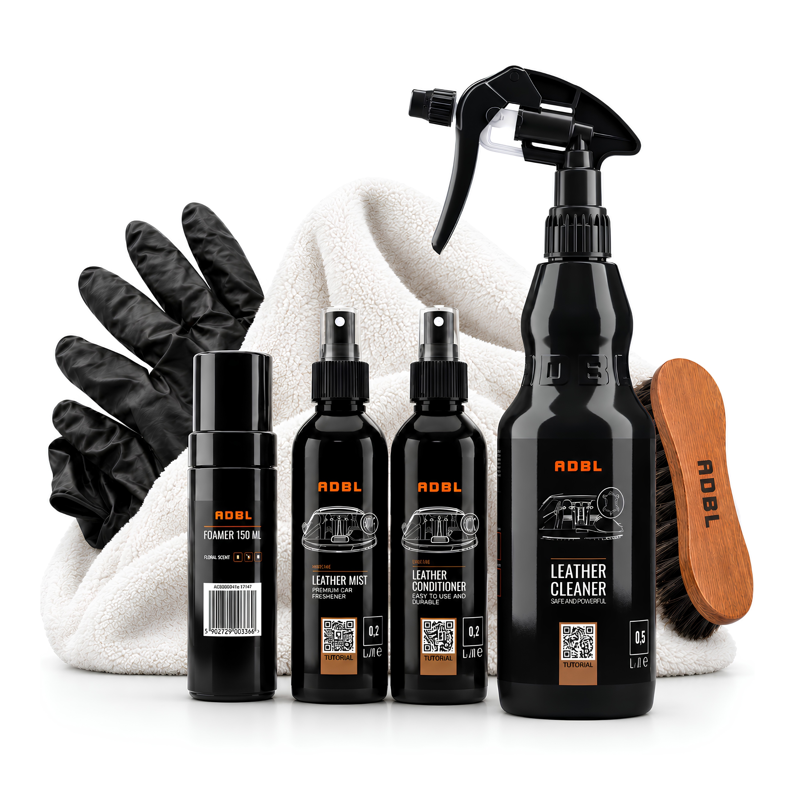 Adbl 3x Leather Kit Box sada na čistenie a starostlivosť o pokožku v aute