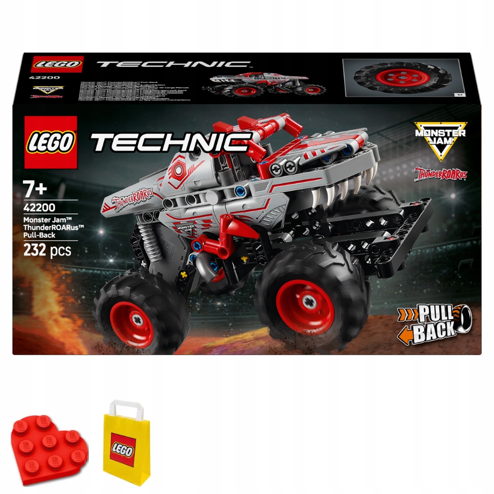 Lego Technic 42200 Monster Jam ThunderROARus s natahovacím motorem