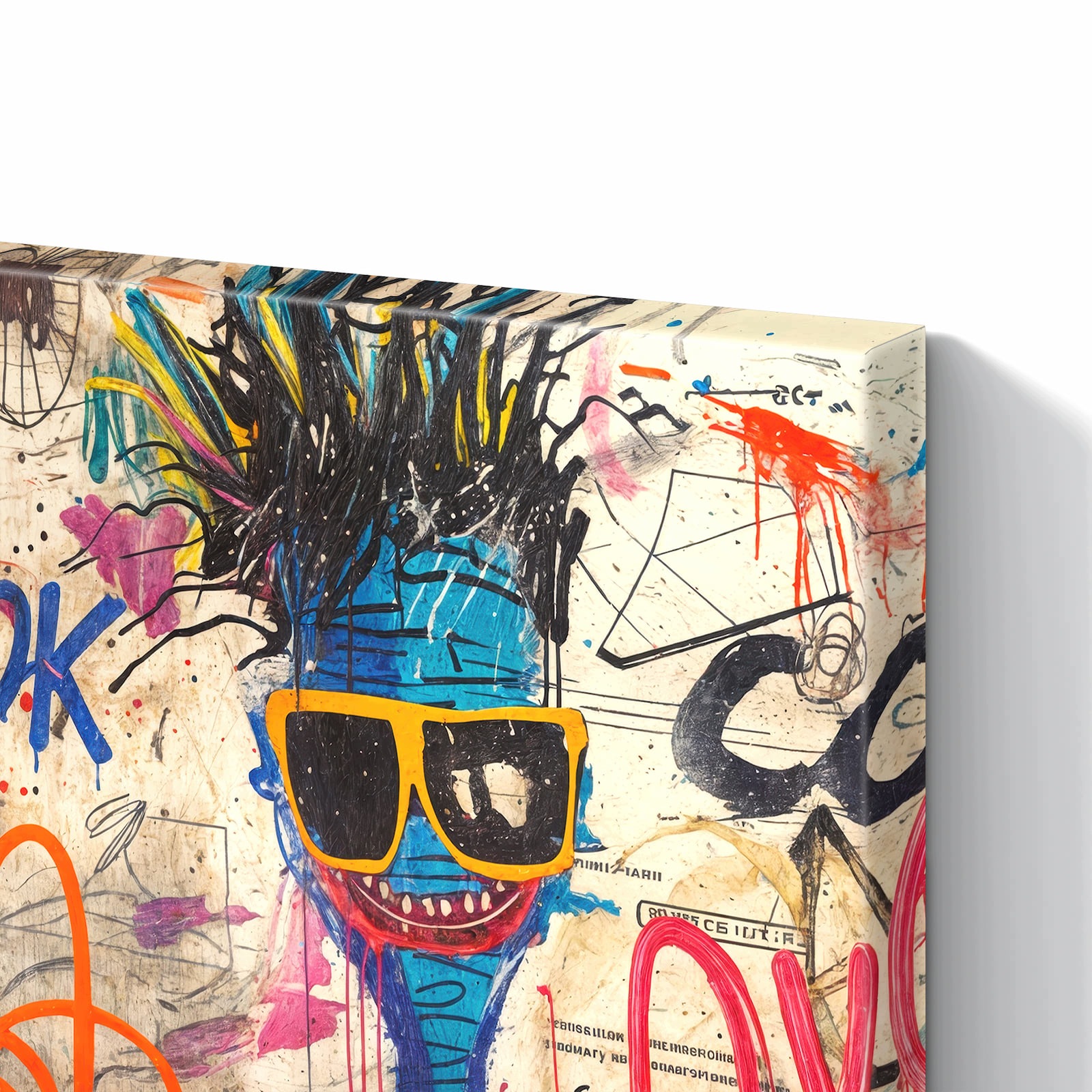 Magnetická tabule Graffiti Zvířata 60 × 40 cm