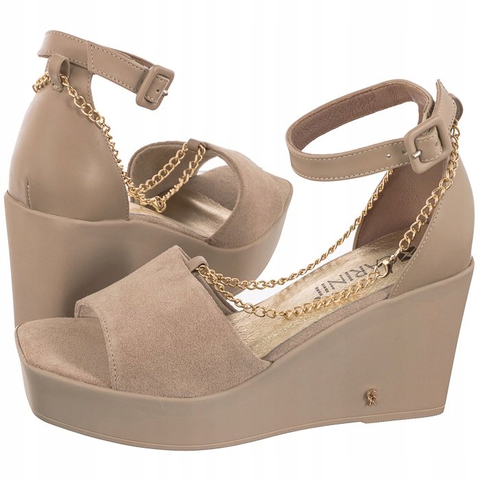 

Buty Damskie Sandały Carinii Beżowe B7882 Beżowe