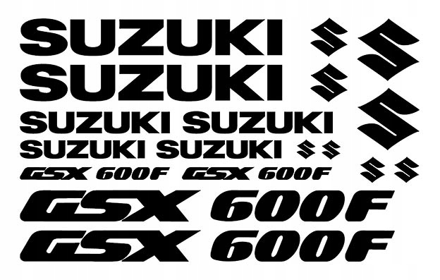 

Suzuki Gsx 600 F naklejki