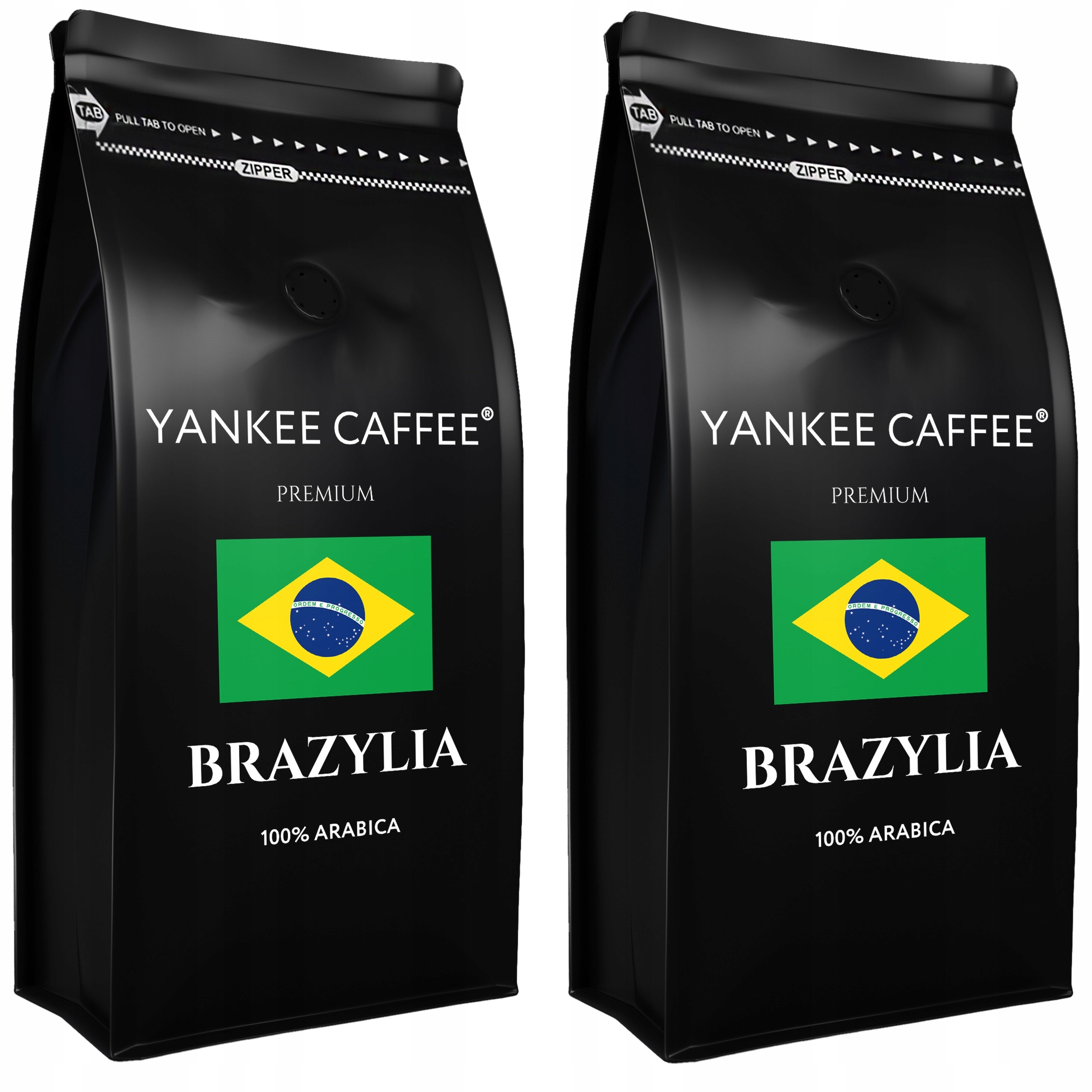 Káva zrnková 2 kg 100% Arabica čerstvě pražená z pražírny Brazílie (2x1 kg)
