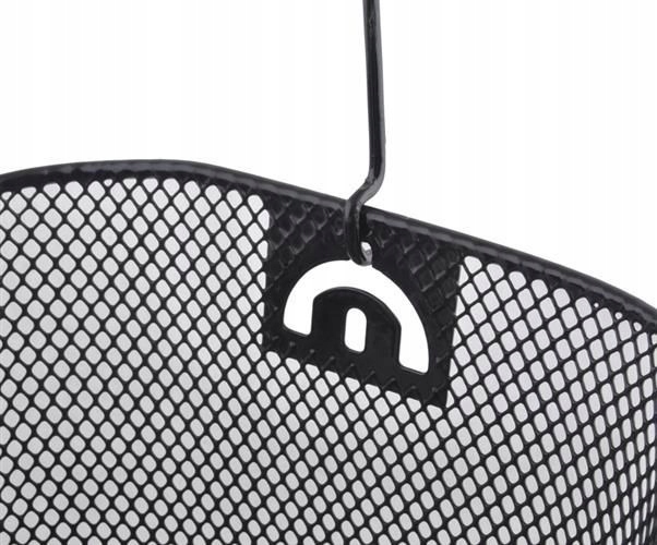 KOSZ NA ROWER DUŻY METALOWY KOSZYK ROWEROWY CLICK Materiał dominujący metal