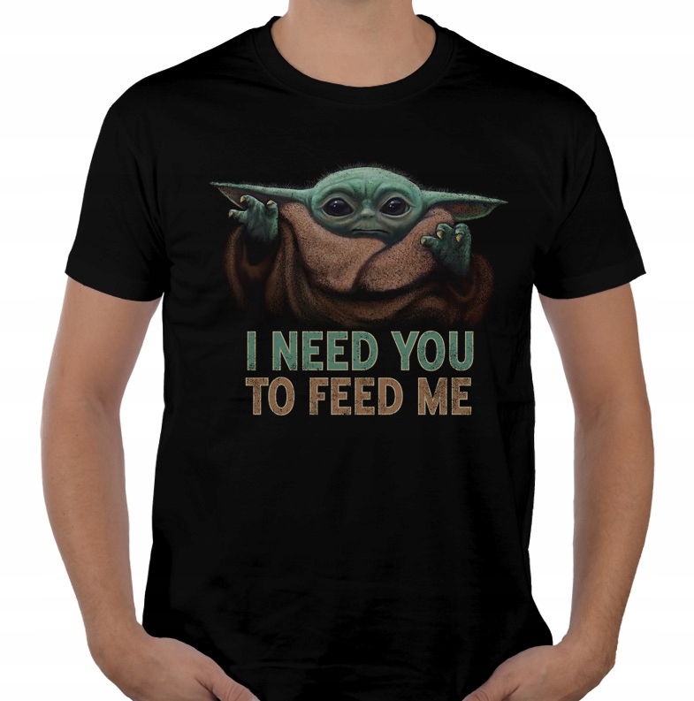 

Koszulka Feed Me baby yoda mandalorian filmowe XL