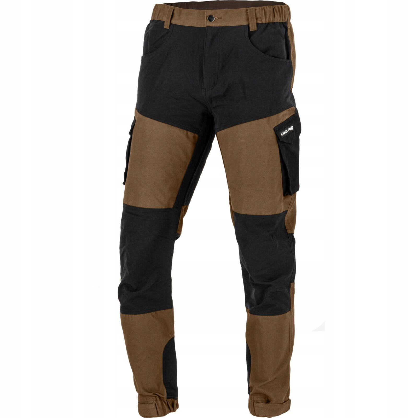 Spodnie z elementami stretch brązowo-czarne Lahti Pro L40557 [Rozmiar L]