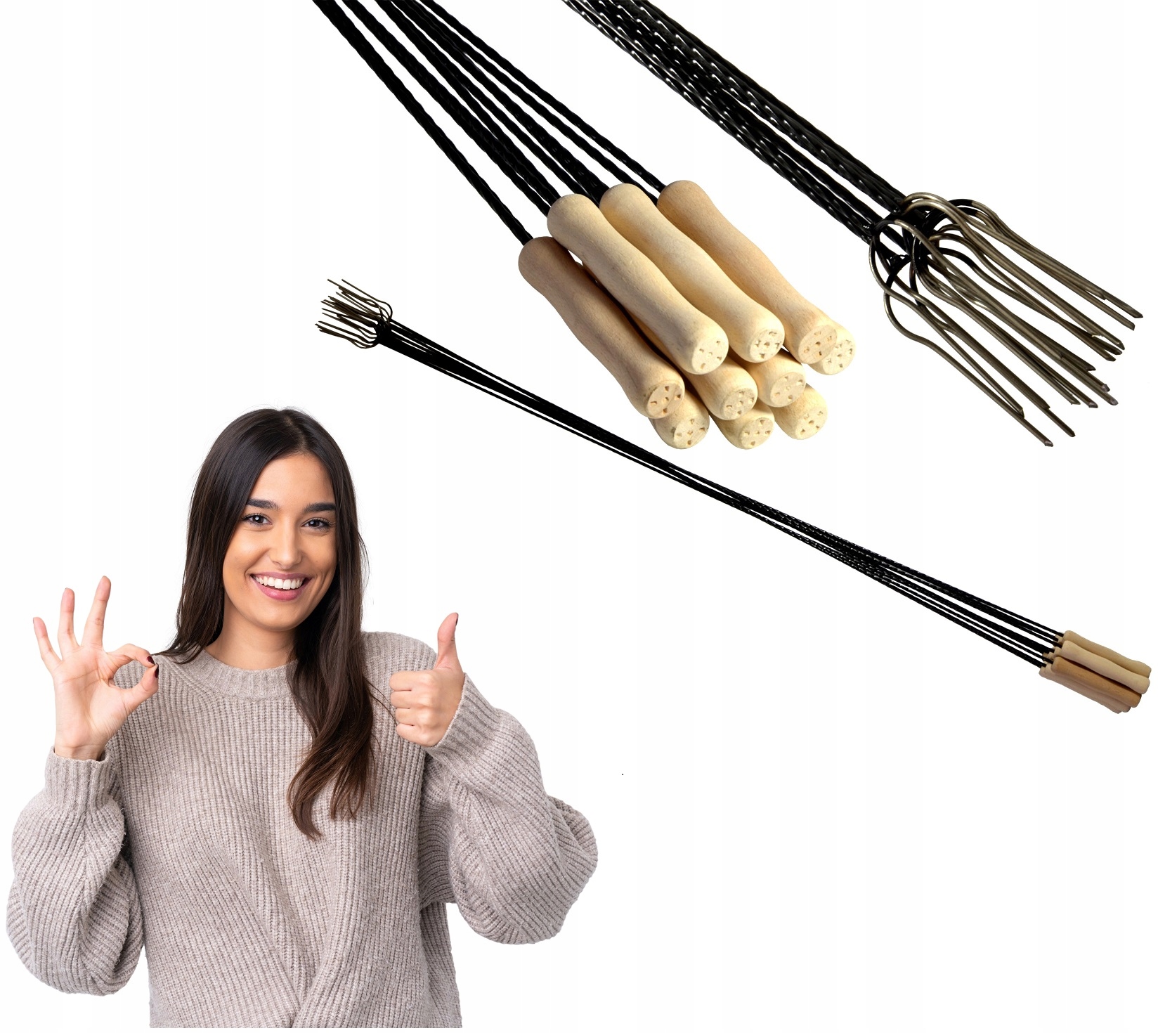 

Widelce Kije Na Kiełbasę Do Ogniska 130CM 10szt