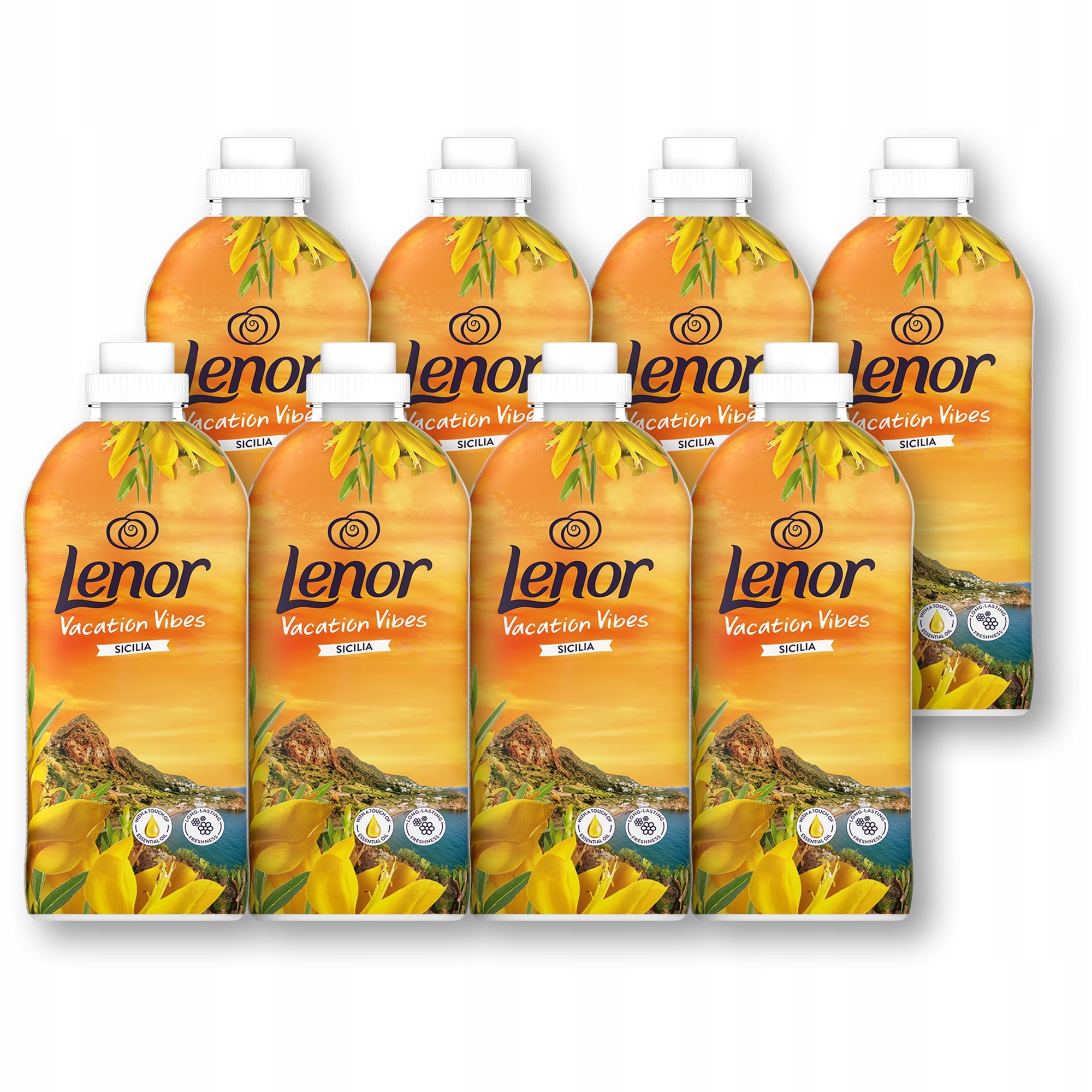 Levně Lenor Płyn do płukania tkanin Orange & Verbena 8x1,2L