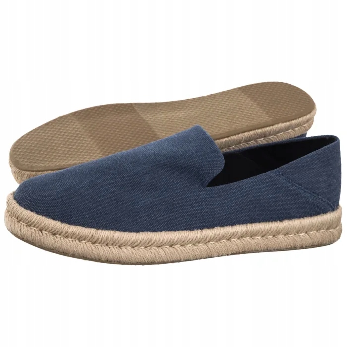 Dámské boty Espadrilky Toms Santiago Natural Navy 10019868 Tmavě modré